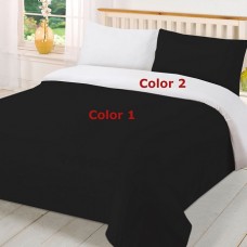 100% Egyptian Cotton 1PC Reversible Duvet Cover Solid [Supreme Collection]