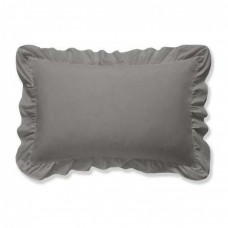 100% Egyptian Cotton 2PCs  Frilled Pillow Sham Solid [Signature Collection]