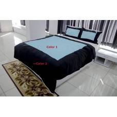 100% Egyptian Cotton Designer Square Pattern Tufted 3 PCs Hotel Duvet Set Solid [Supreme Collection]