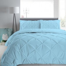 100% Egyptian Cotton 1PC Pinch Pleated Duvet Cover Solid [Supreme Collection]