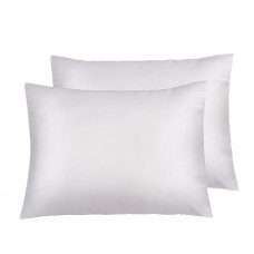 Brushed Microfiber Satin 2PCs Pillowcase Solid [Classic Collection]