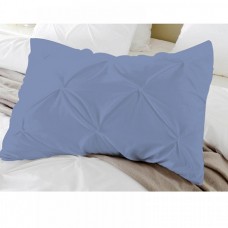 100% Egyptian Cotton 2PCs Pinch Pleated Pillow Sham Solid [Supreme Collection]