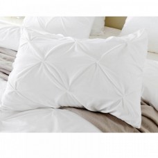 100% Egyptian Cotton 2PCs Pinch Pleated Pillow Sham Solid [Signature Collection]